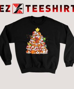 English Bulldog Christmas Tree Sweatshirt