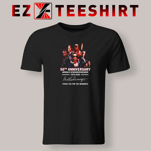 Arnold Schwarzenegger 1970-2020 50th Anniversary T-Shirt