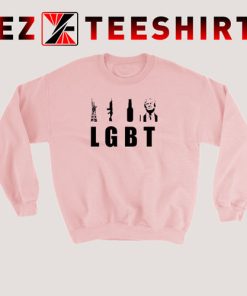 Liberty Guns Beer and Trump LGBT Sweatshirt