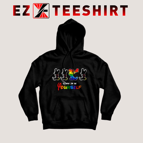 Mickey Mouse Dare To Be Yourself LGBT Hoodie