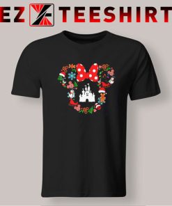 Minnie Head Castle Disney Christmas T-Shirt