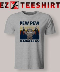 Sloth Pew Pew Madafakas Vintage T-Shirt