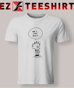 Calvin and Hobbes Stupid World T Shirt