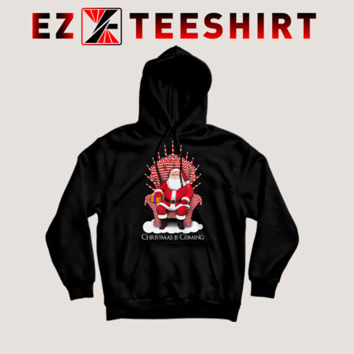 Santa Candy Cane Throne Hoodie