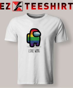 Among Us Love Wins Rainbow T Shirt