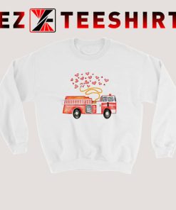 Firetruck Valentine Sweatshirt