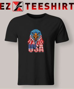 Eagle Head America Flag T Shirt