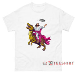 Jesus On Dinosaur T-Shirt
