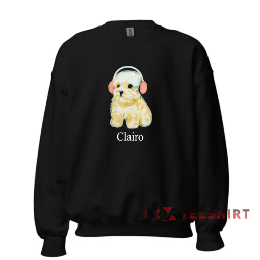 Clairo Dog Using Headset Sweatshirt